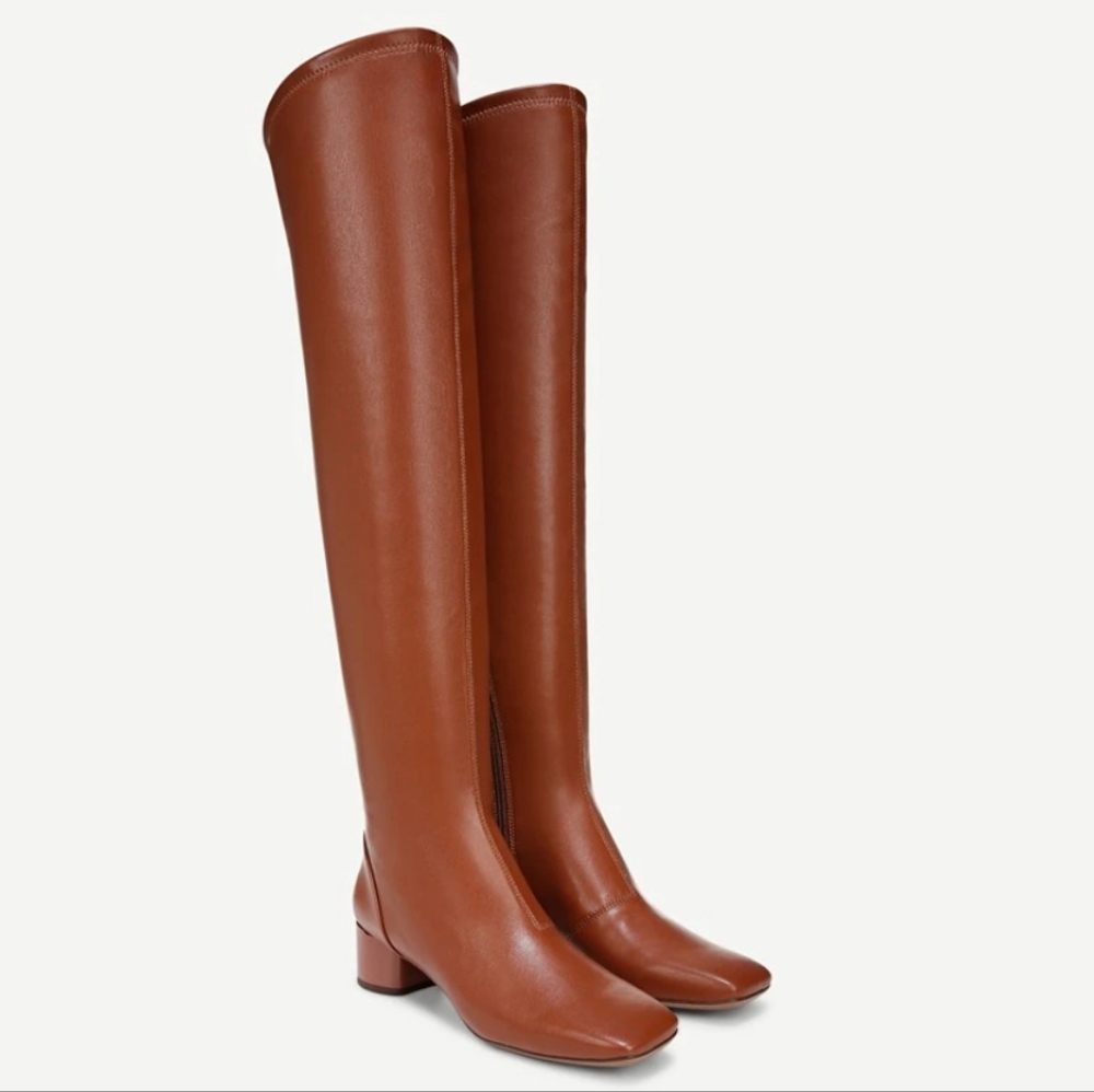 Franco Sarto Brown Size 11 Over The Knee Boots